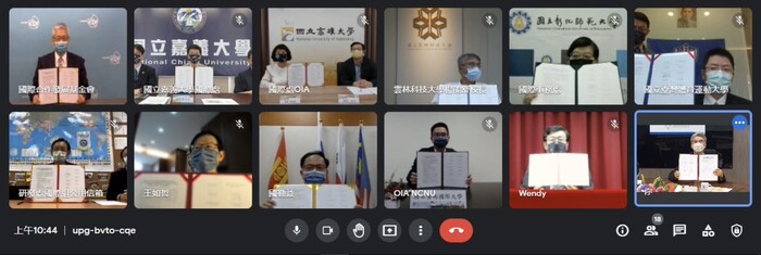 國立聯合大學與財團法人國際合作發展基金會、臺灣國立大學系統簽署合照圖片